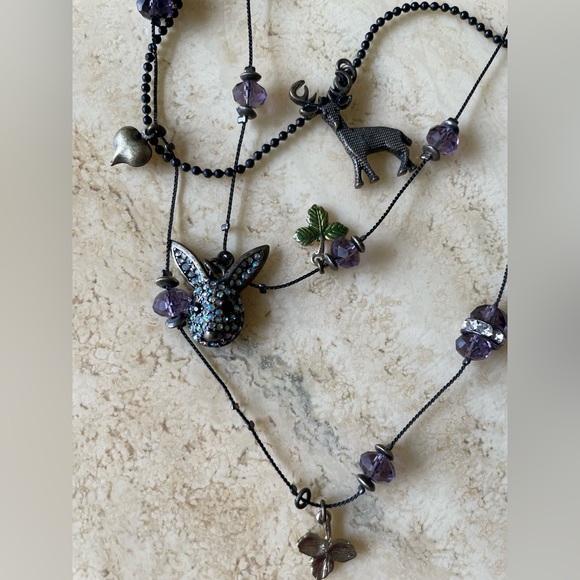 Betsey Johnson Deer and Bunny Necklace - Picture 5 of 6